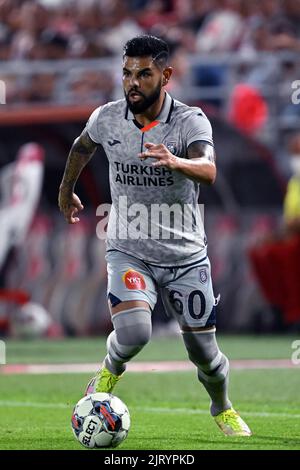 ANVERS - Lucas Pedro Alves de Lima de İstanbul Başaksehir lors du match de la Ligue des conférences de l'UEFA entre le FC royal d'Anvers et Istanbul Basaksehir au stade de Boseuil sur 25 août 2022 à Anvers, Belgique. ANP | hauteur néerlandaise | GERRIT DE COLOGNE Banque D'Images