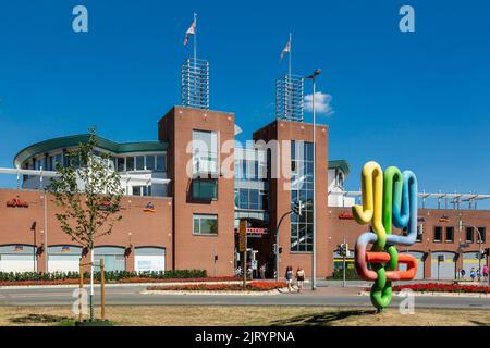 Allemagne, Bocholt, Basse-Rhin, Westmuensterland, Muensterland, Westphalie, Rhénanie-du-Nord-Westphalie, NRW, centre commercial Mein Neutor et place Neutor Banque D'Images