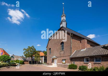 Allemagne, Bocholt, Basse-Rhin, Westmuensterland, Muensterland, Westphalie, Rhénanie-du-Nord-Westphalie, NRW, Bocholt-Suderwick, Église catholique Saint-Michel, église paroissiale, bâtiment en briques Banque D'Images