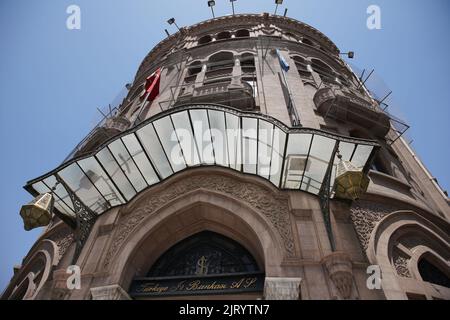 ANKARA, TURKIYE - 04 JUIN 2022: Turkiye est Bankasi Economic Independence Museum où a été construit en 1929 comme siège social de Turkiye est Bankasi con Banque D'Images