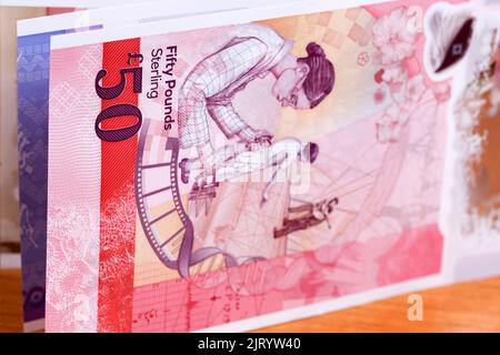 L'argent de l'Irlande du Nord - livre un fond d'affaires Banque D'Images