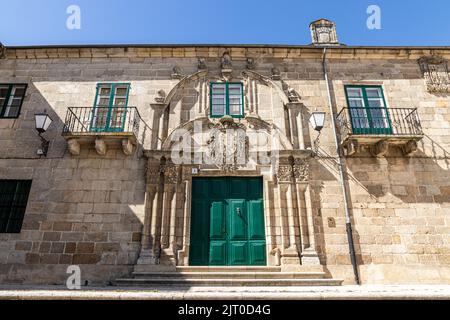 Lugo, Espagne. Le Palacio Arzobispal (Palais de l'Archevêque), également appelé Palacio Episcopal (Palais épiscopal), un bâtiment baroque datant de 18th ans Banque D'Images