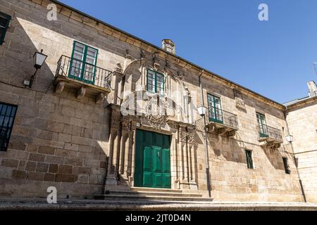 Lugo, Espagne. Le Palacio Arzobispal (Palais de l'Archevêque), également appelé Palacio Episcopal (Palais épiscopal), un bâtiment baroque datant de 18th ans Banque D'Images