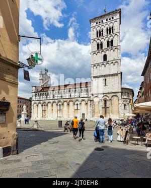 L'église de la basilique de San Michele à Foro. Les origines de l'église remontent à 795 après J.-C. quand elle a été construite sur les ruines du Forum romain (ainsi, Banque D'Images