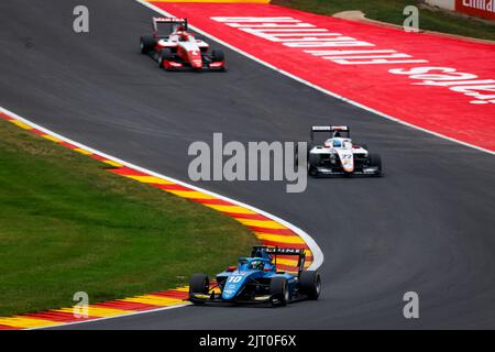 10 COLLE Caio (BRA), MP Motorsport, Dallara F3, action lors de la manche 7th du Championnat de Formule 3 de la FIA 2022, de 26 août à 28, 2022 sur le circuit de Spa-Francorchamps, à Francorchamps, Belgique - photo Julien Delfosse / DPPI Banque D'Images