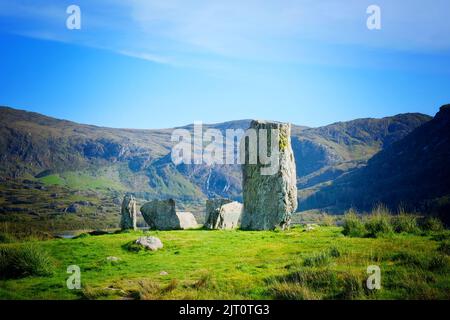 Cercle de pierres d'Uragh sur la péninsule de Beara, comté de Kerry, Irlande - John Gollop Banque D'Images