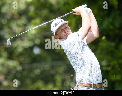 Atlanta, Géorgie, États-Unis. 26th août 2022. Cameron Smith a dévalé le 2nd trous lors du deuxième tour du championnat DE TOUR au club de golf d'East Lake. (Image de crédit : © Debby Wong/ZUMA Press Wire) Banque D'Images