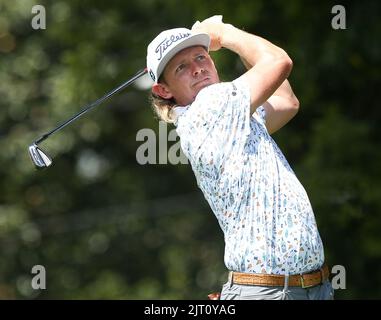 Atlanta, Géorgie, États-Unis. 26th août 2022. Cameron Smith a dévalé le 2nd trous lors du deuxième tour du championnat DE TOUR au club de golf d'East Lake. (Image de crédit : © Debby Wong/ZUMA Press Wire) Banque D'Images