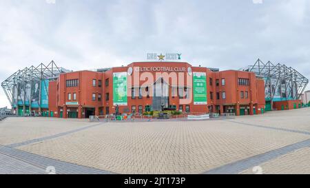 Stade Celtic Park, stade du Celtic. Situé dans le quartier Parkhead de Glasgow, c'est le plus grand stade de football d'Écosse Banque D'Images