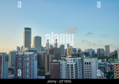 SINGAPOUR - VERS JANVIER 2020 : vue depuis le Mercure Singapore Bugis le matin. Banque D'Images