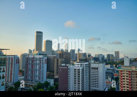 SINGAPOUR - VERS JANVIER 2020 : vue depuis le Mercure Singapore Bugis le matin. Banque D'Images