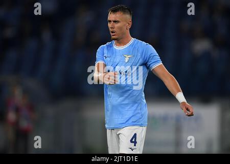 Rome, Italie. 26th août 2022. Patric du Latium pendant la série Un match entre le SS Lazio et le FC Internazionale au Stadio Olimpico sur 26 août 2022 à Rome, Italie. Photo de Nicola Ianuale. Crédit : UK Sports pics Ltd/Alay Live News Banque D'Images