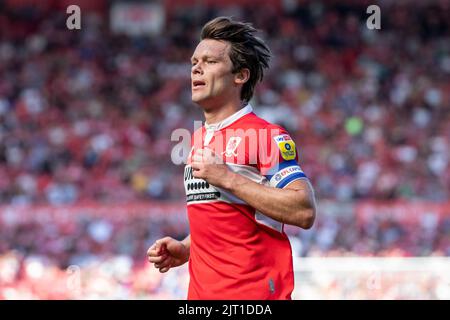 Middlesbrough, Royaume-Uni. 27th août 2022. Jonathan Howson #16 de Middlesbrough pendant le match à Middlesbrough, Royaume-Uni le 8/27/2022. (Photo de James Heaton/News Images/Sipa USA) crédit: SIPA USA/Alay Live News Banque D'Images