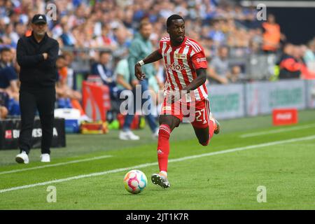 GELSENKIRCHEN, ALLEMAGNE - 27 AOÛT 2022 : Sheraldo Becker. Le match de football de Bundesliga FC Schalke 04 contre Union Berlin Banque D'Images