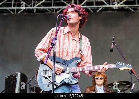 Turin Italie. 26 août 2022. Le chanteur-compositeur américain ELI SMART se produit en direct sur scène au Spazio 211 lors du festival « todays Festival 2022 ». Banque D'Images