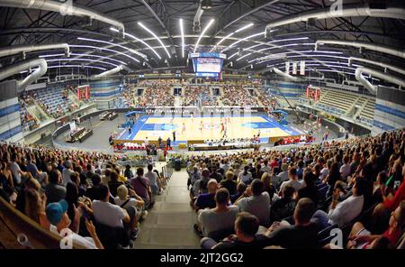 Chomutov, République tchèque. 15th févr. 2022. La coupe du monde de basket-ball masculin 2023 groupe K qualifiant République Tchèque contre Hongrie à Chomutov, République Tchèque, 15 août 2022. Crédit : Jan Stastny/CTK photo/Alay Live News Banque D'Images