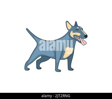 Maquette de taureau et de taureau, chien, logo. Animaux, animaux de compagnie, magasin d'animaux de compagnie et clinique vétérinaire, conception et illustration de vecteur Illustration de Vecteur