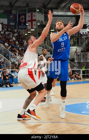 Brescia, Italie. 27th août 2022. Nicolo Melli (Italie) lors de la coupe du monde 2023 qualificatifs - Italie contre Géorgie, équipes de basket-ball de Brescia, Italie, 27 août 2022 Credit: Independent photo Agency/Alay Live News Banque D'Images