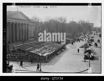 Stand du trésor - Mars 1913 Banque D'Images