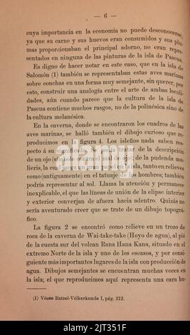 Tres notas sobre la isla de Pascua, p. 06. Banque D'Images