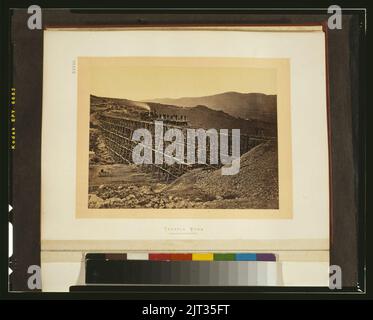 Travail tréteaux - Promontoire Point, vallée du Lac salé Banque D'Images