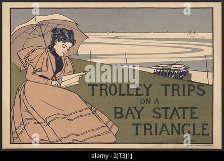 Voyages Trolley sur un triangle de l'état de la baie Banque D'Images