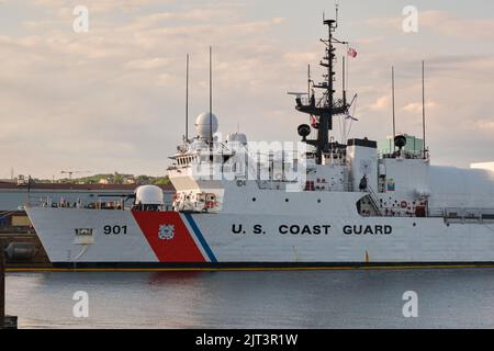 USCGC Tahoma , navire de la Garde côtière américaine amarré sur le port. Halifax (Nouvelle-Écosse). Vers août 2022. Banque D'Images