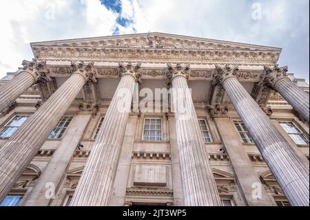 Londres, Royaume-Uni - 25 août 2022 : façade de la résidence du Maire dans la ville de Londres. Banque D'Images