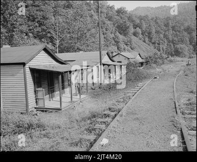 Maison typique. Kingston Pocahontas Coal Company, Mine d'Exeter, Welch, McDowell County, Virginie occidentale. Banque D'Images