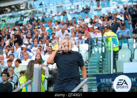 José Mourinho d'AS Rome pendant la série a italienne, match de football entre Juventus fc et AS Roma, sur 27 août 2022 au stade Allianz de Turin, Italie. Photo Nderim Kaceli Banque D'Images