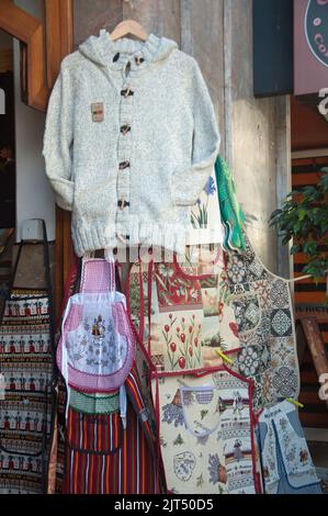 Boutique de souvenirs, vieille ville, Funchal, Madère, Portugal, Europe Banque D'Images