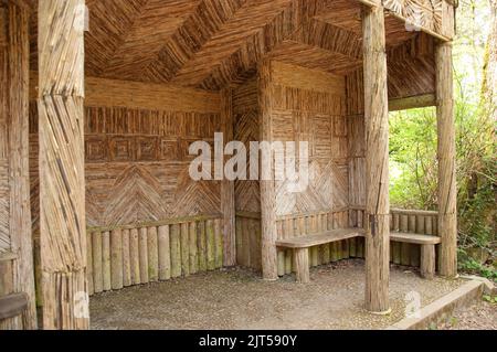 Summer House (Knox's Bower), Gardens, Woodstock House, Inistioge, Co. Kilkenny, Eire. Banque D'Images