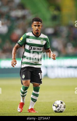 Marcus Edwards de Sporting CP pendant le championnat portugais, match de football de la Ligue Bwin entre Sporting CP et GD Chaves sur 27 août 2022 au stade José Alvalade à Lisbonne, Portugal - photo: Joao Rico/DPPI/LiveMedia Banque D'Images