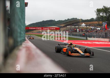 Spa Francorchamps, Vallonia, Belgique. 27th août 2022. Lando Norris (GBR) McLaren MCL36 (Credit image: © Alessio de Marco/ZUMA Press Wire) Banque D'Images