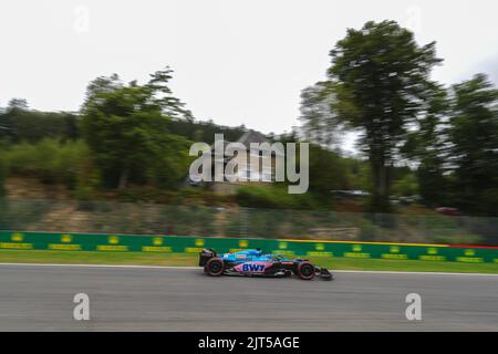 Spa Francorchamps, Vallonia, Belgique. 27th août 2022. Fernando Alonso (SPA) Alpine A522 (Credit image: © Alessio de Marco/ZUMA Press Wire) Banque D'Images