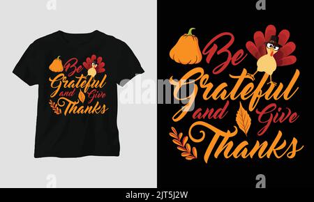 Automne Thanksgiving Day spécial SVG T-shirt graphique avec "Thanksgiving" Design vector T-shirt graphique, mag, sticker, tapis mural, etc. Vecteur de conception Illustration de Vecteur