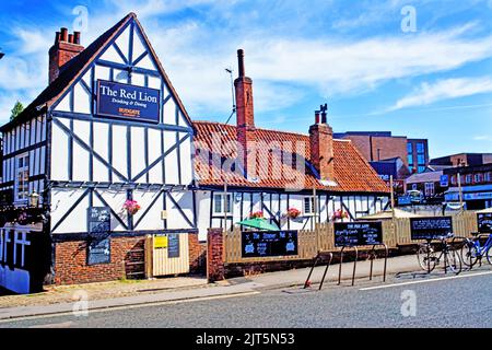 Le Red Lion, Merchantgate, York, Angleterre Banque D'Images