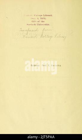 Ueber die Silur-Cephalopoden aus den mecklenburgischen Diluvialgeschieben Banque D'Images