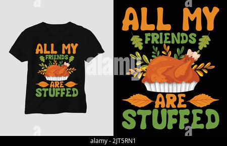 Automne Thanksgiving Day spécial SVG T-shirt graphique avec "Thanksgiving" Design vector T-shirt graphique, mag, sticker, tapis mural, etc. Vecteur de conception Illustration de Vecteur