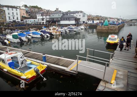 Port de Falmouth, Falmouth Cornouailles, Angleterre, 24 août 2022, vue sur le port. Banque D'Images