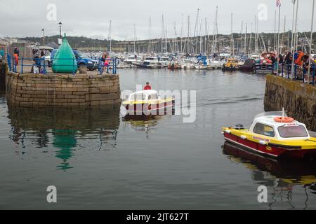 Port de Falmouth, Falmouth Cornouailles, Angleterre, 24 août 2022, vue sur le port. Banque D'Images