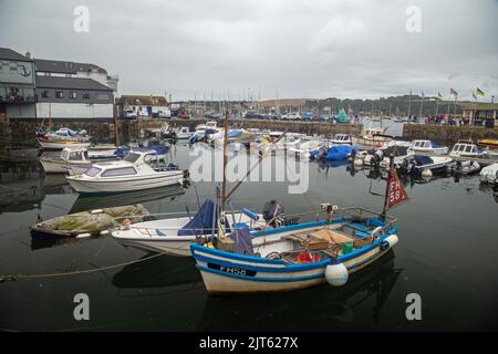 Port de Falmouth, Falmouth Cornouailles, Angleterre, 24 août 2022, vue sur le port. Banque D'Images