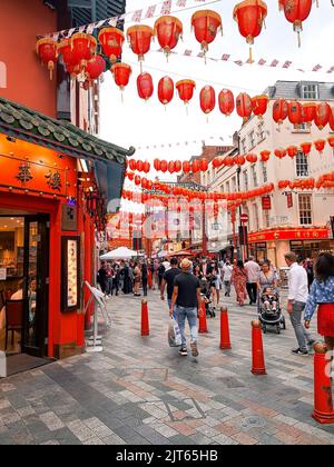 Londres,Royaume-Uni ,-Chinatown londres,w1d5pt,27th du mois d'août 2022. Photo de haute qualité Banque D'Images