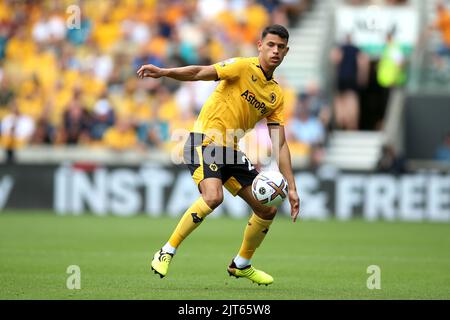 Wolverhampton Wanderers Nunes Matheus Luiz pendant le match de la Premier League au stade Molineux, Wolverhampton. Date de la photo: Dimanche 28 août 2022. Banque D'Images