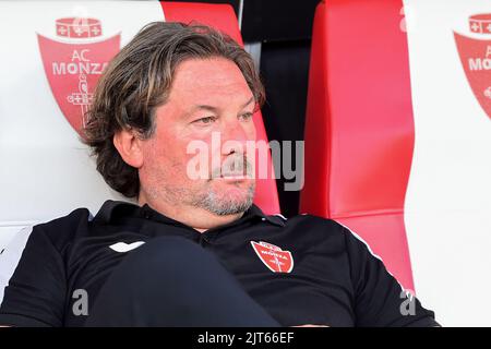 Foto Claudio Grassi/Lapresse 26 Agosto 2022 - Monza, Italia - sport, calcio - Monza vs Udinese - Campionato italiano di calcio Serie A TIM 2022/2023 - U-Power Stadium. Nella foto: Giovanni Stroppa (allenatore Monza) 26 août 2022 Monza, Italie - sport, calcio - AC Monza vs Udinese Calcio - Italien Serie A TIM Championnat de football 2022/2023 - U-Power Stadium. Dans la photo: Giovanni Stroppa (allenatore Monza) Banque D'Images