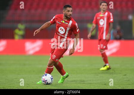 Foto Claudio Grassi/Lapresse 26 Agosto 2022 - Monza, Italia - sport, calcio - Monza vs Udinese - Campionato italiano di calcio Serie A TIM 2022/2023 - U-Power Stadium. Nella foto: Gianluca Caprari (#17 Monza) 26 août 2022 Monza, Italie - sport, calcio - AC Monza vs Udinese Calcio - Italien Serie A TIM football Championship 2022/2023 - U-Power Stadium. Dans la photo: Gianluca Caprari (#17 Monza) Banque D'Images