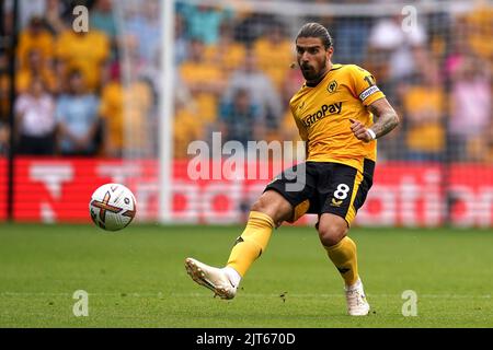 Ruben Neves de Wolverhampton Wanderers en action lors du match de la Premier League au stade Molineux, Wolverhampton. Date de la photo: Dimanche 28 août 2022. Banque D'Images