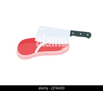 Coupe de viande de bœuf, morceaux de viande de rôti de bœuf cru logo. Filet steak viande de bœuf motif vectoriel et illustration. Illustration de Vecteur