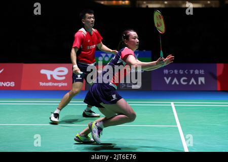Zheng si Wei & Huang ya Qiong (CHN), 28 AOÛT 2022 - Badminton : TotalEnergies BWF World Championships 2022 Mixed Double final au Tokyo Metropolitan Gymnasium à Tokyo, Japon. (Photo de Naoki Morita/AFLO SPORT) Banque D'Images