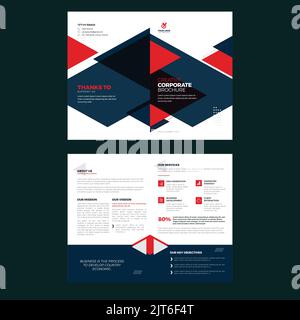 conception de brochure professionnelle Illustration de Vecteur